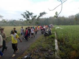 Ribuan Peserta Jalan Sehat Meriahkan HUT RI 71