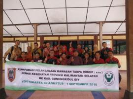 Dinkes Kalimantan Selatan Study Banding KTR di Desa Bendungan