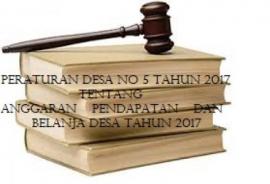 PERATURAN DESA NO 5 TAHUN 2017