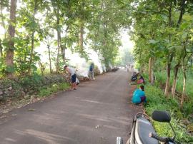 Persiapan peresmian JUT, Warga Adakan Giat Kerja Bakti Lingkungan